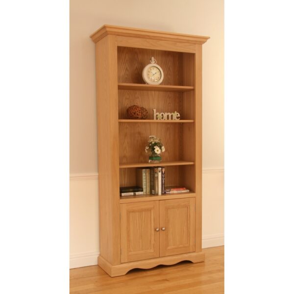 Pelham Wide Open Bookcase with Door