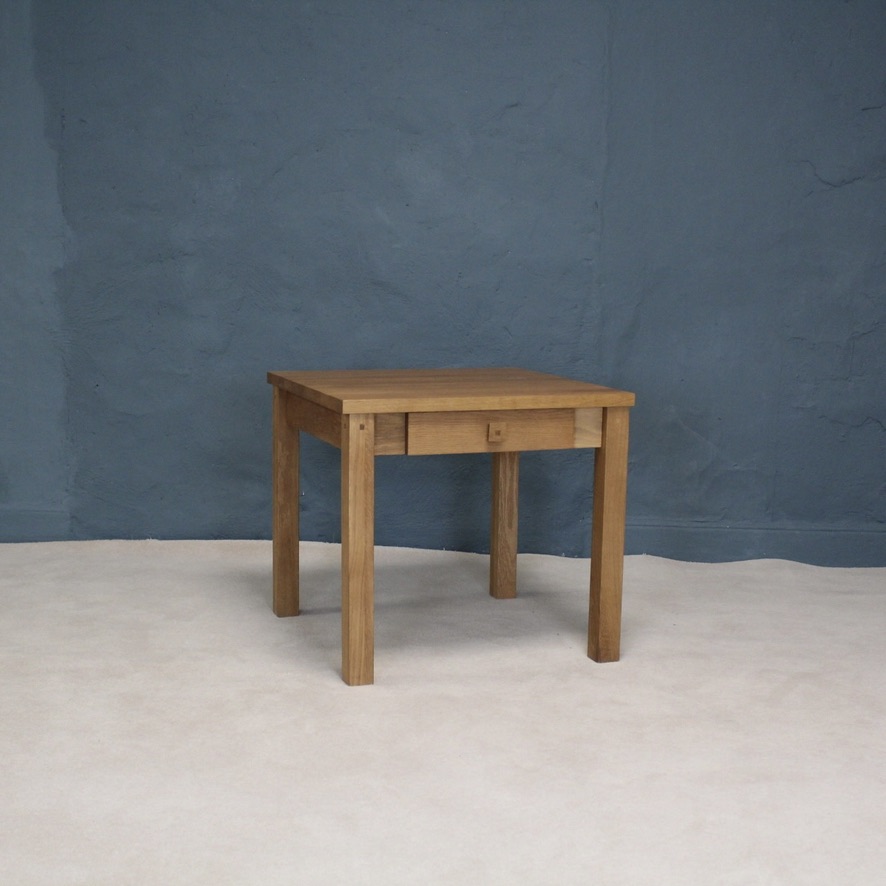 Medium Oak Lamp Table with Drawer