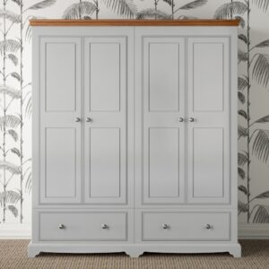 4 door wardrobe with drawers