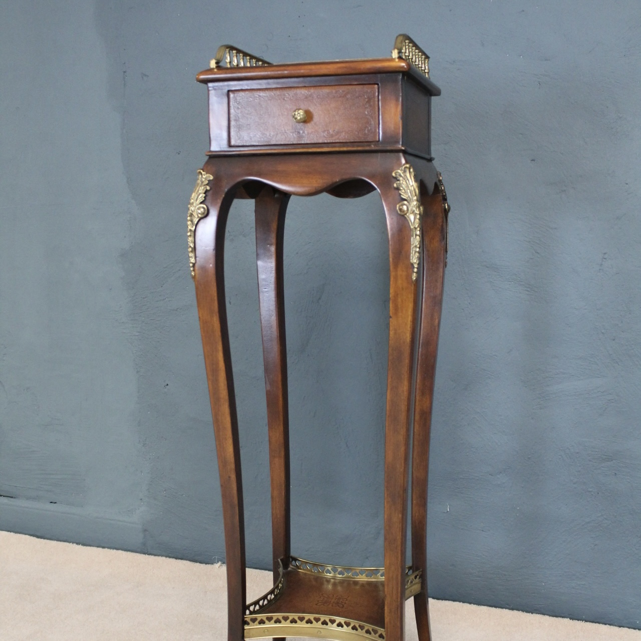 French Regency Walnut Torchiere Table - Image 2