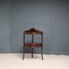 Mahogany Corner Stand With Drawer
