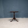 Round Inlaid Oak Pedestal Side Tea Table - Image 2