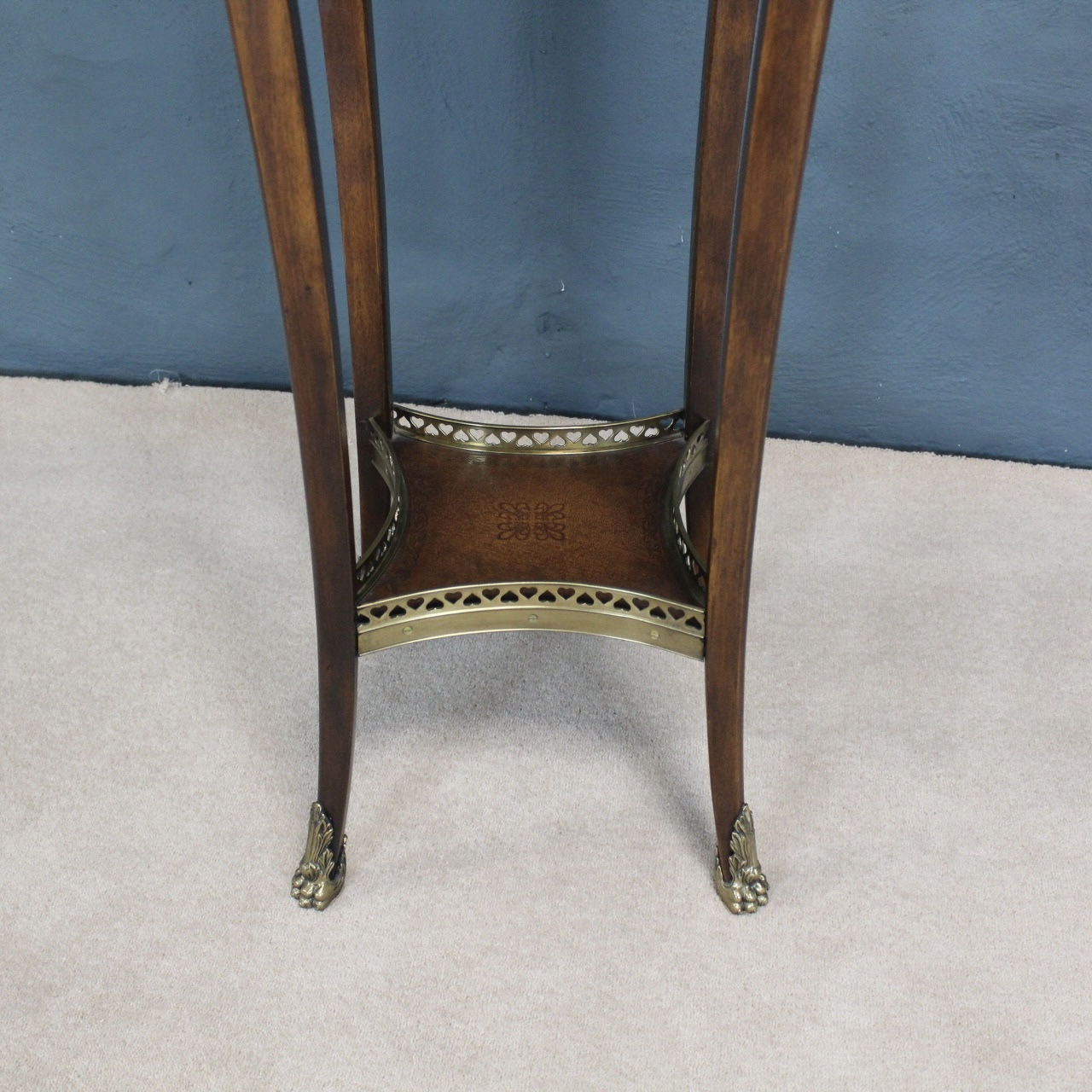 French Regency Walnut Torchiere Table - Image 4