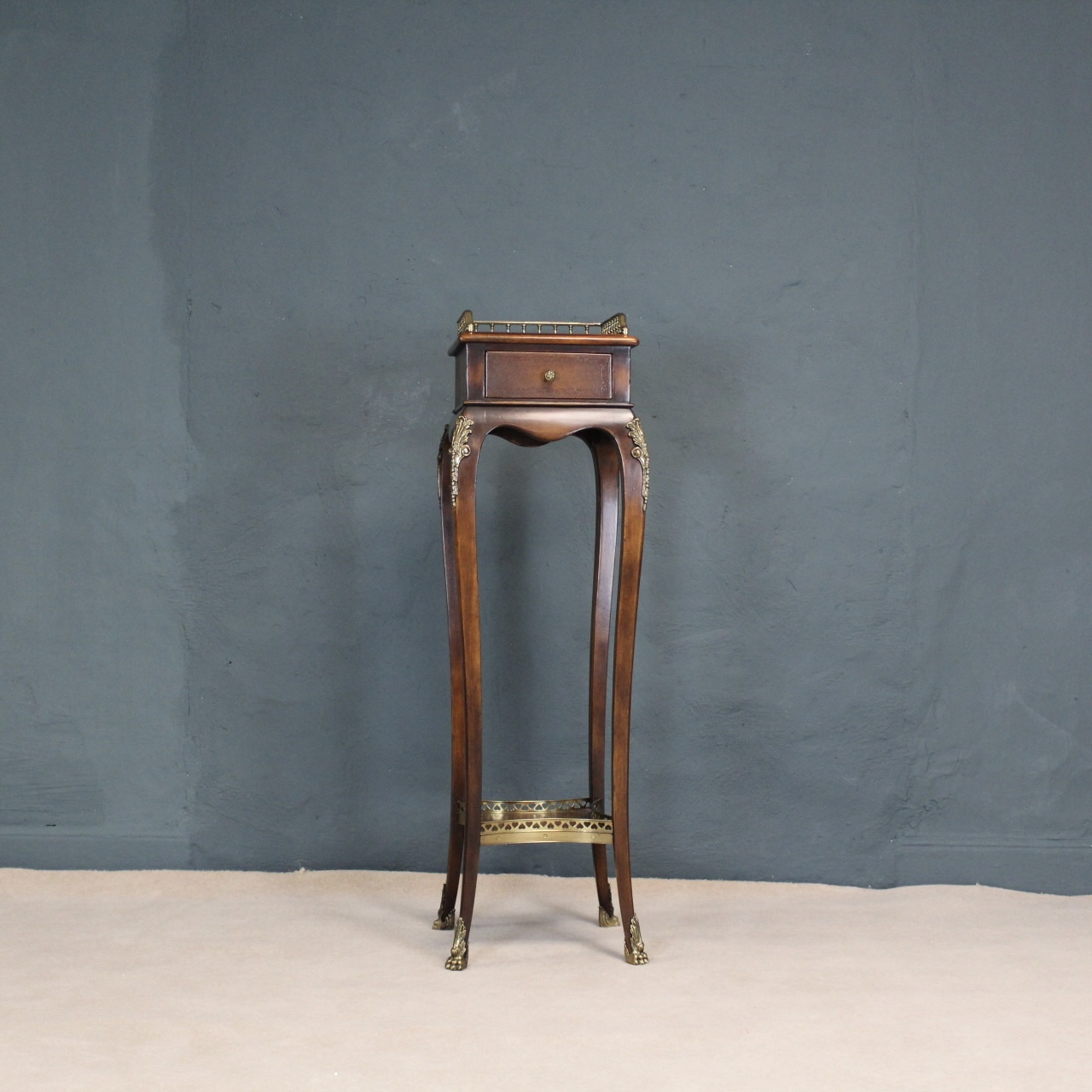 French Regency Walnut Torchiere Table