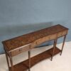 Burr Walnut Inlaid Seaweed Console Table - Image 2