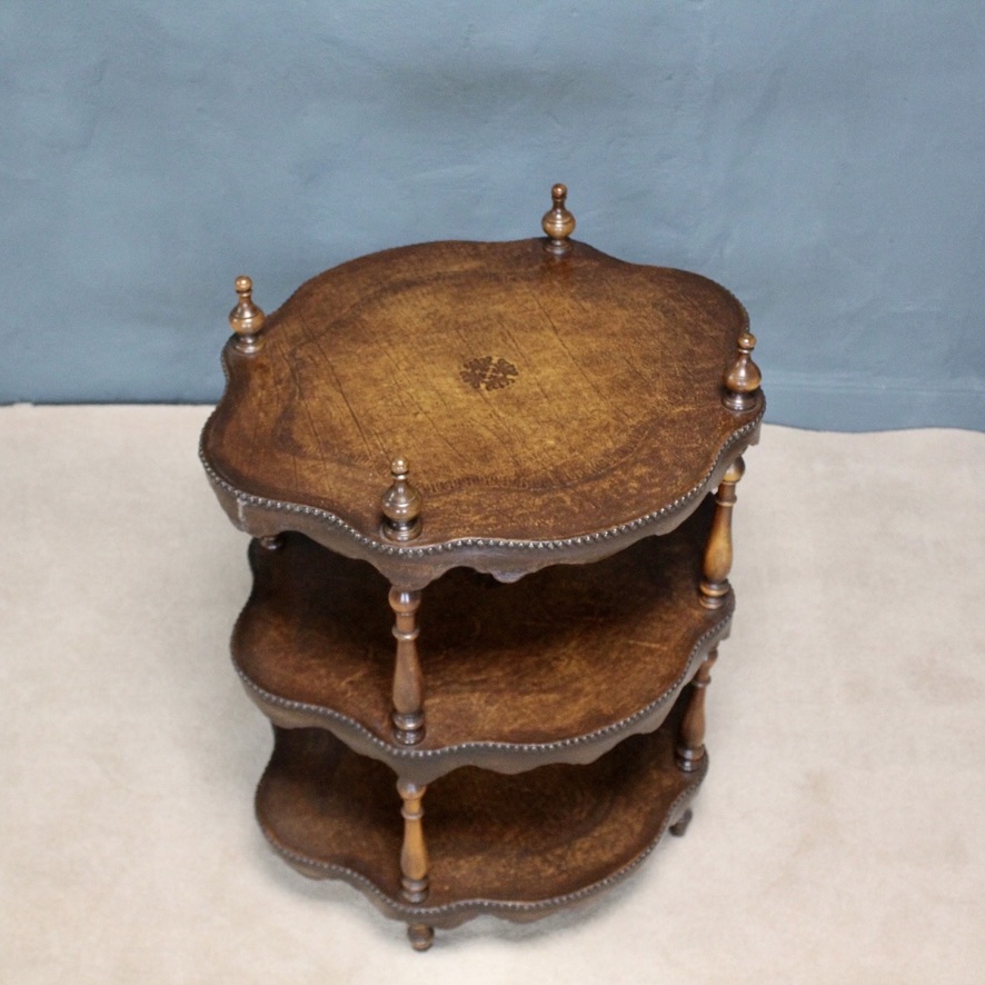 Leather Bound Wot Not Table - Image 2