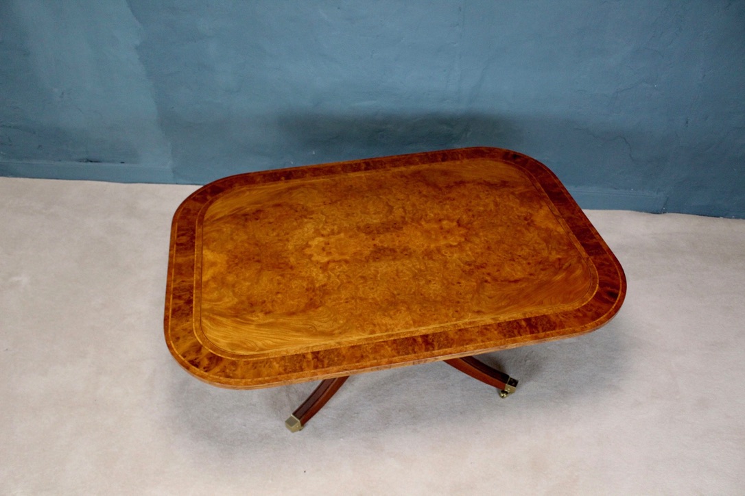 Large Burr Walnut Coffee Table - Image 3