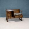 Medium Oak Telephone Table Seat - Image 3