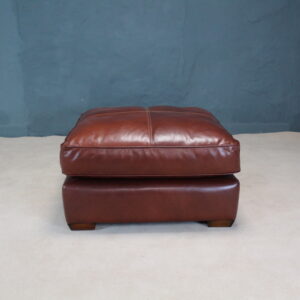 Leather Pouffe