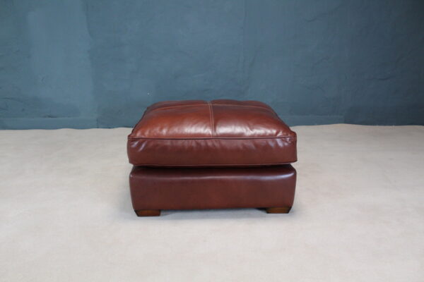 Leather Pouffe