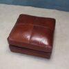 Leather Pouffe - Image 2