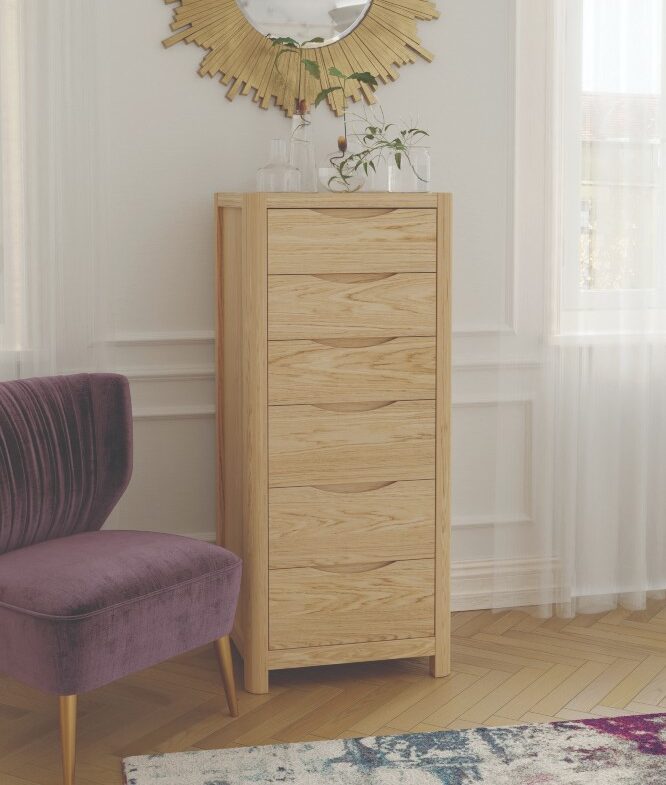 Stockholm Tall 6 Drawer Chest
