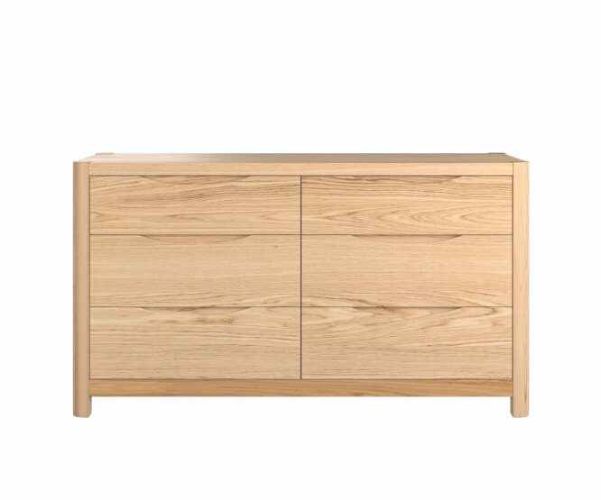 Stockholm Wide 6 Drawer Chest - Image 2