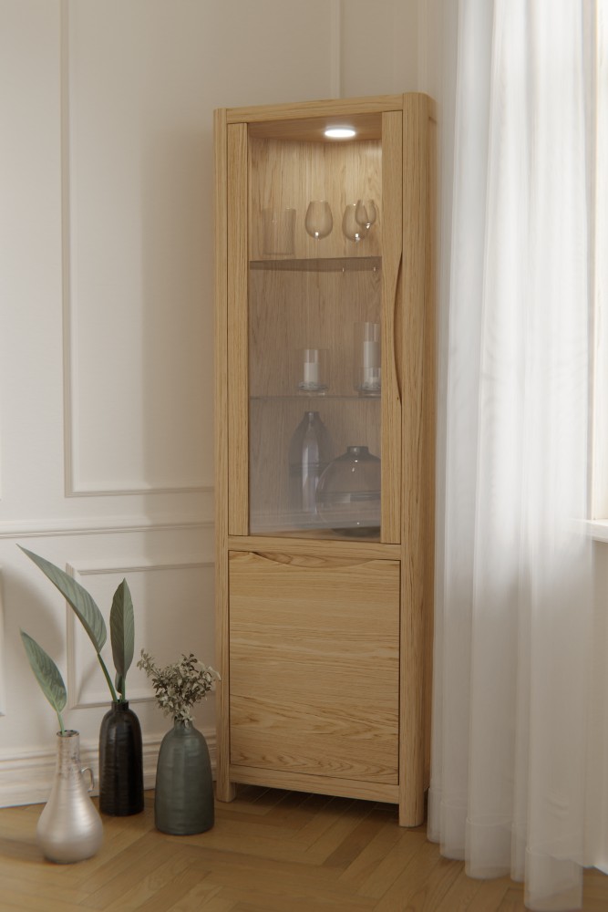 Stockholm Corner Display Cabinet