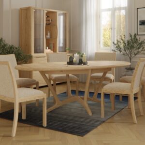 Stockholm Oval Extending Dining Table