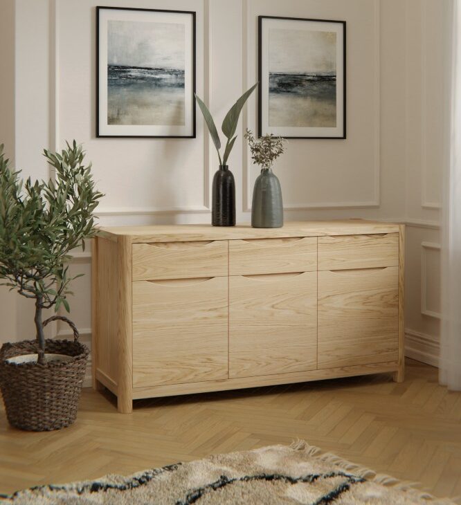 Stockholm Three Door Three Drawer Sideboard