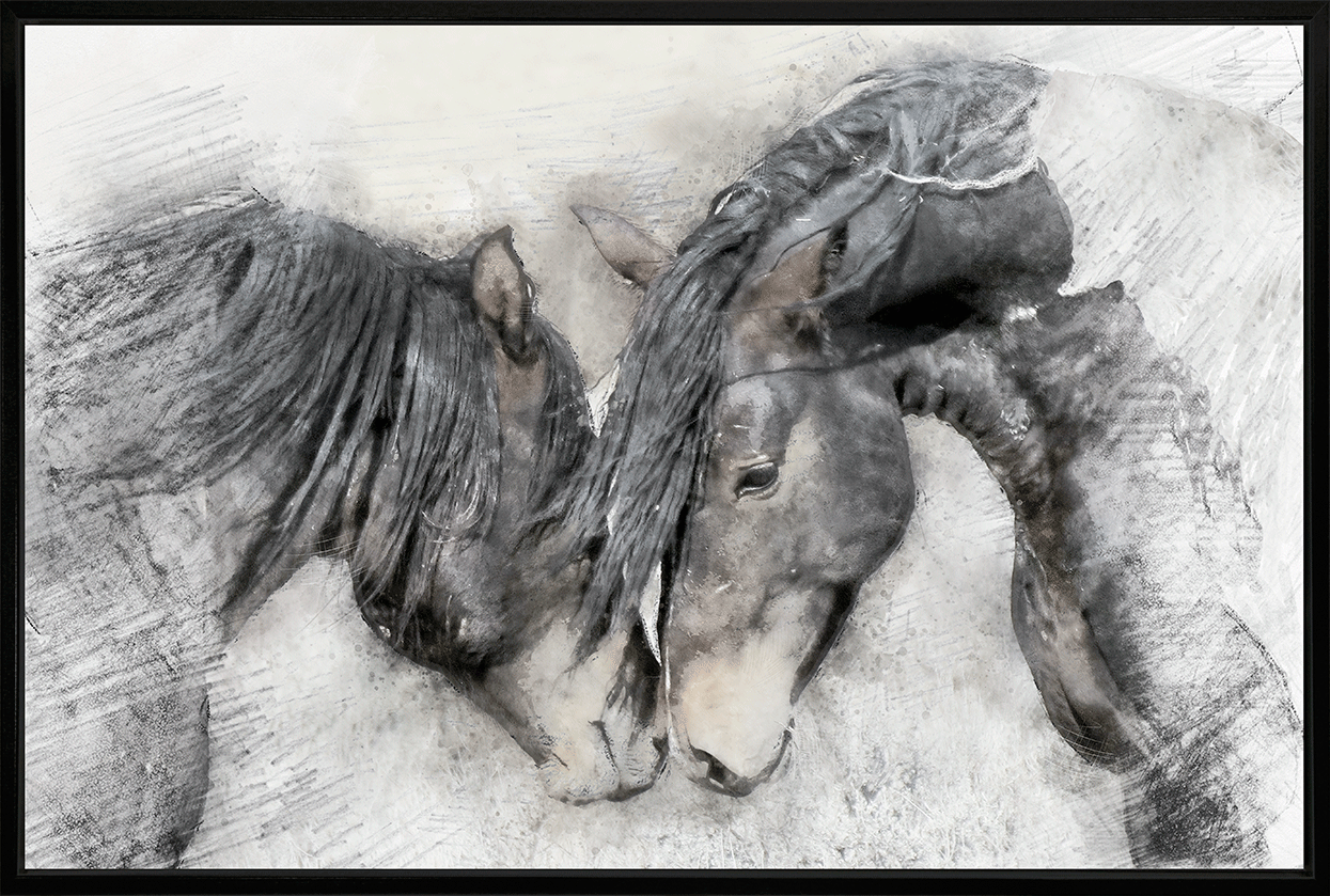 Best friends horse print