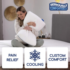 Cool memory foam pillow