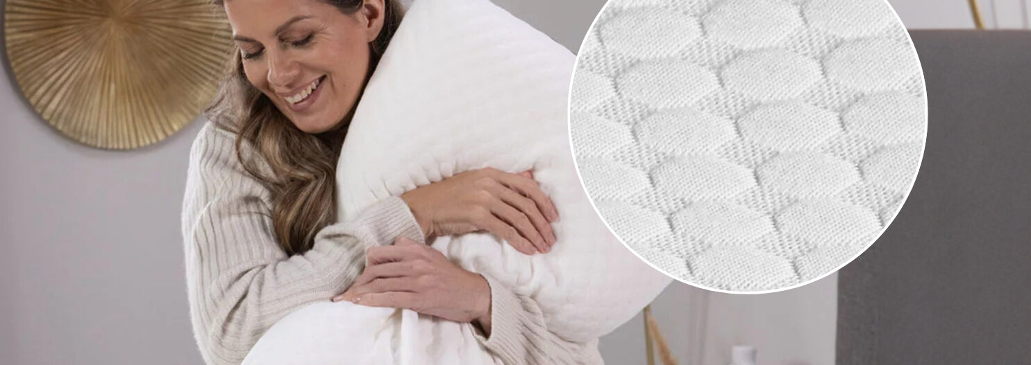 Cool memory foam pillow