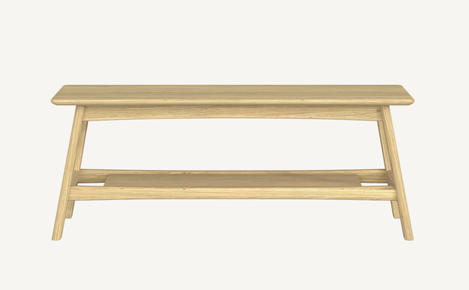 solid oak coffee table