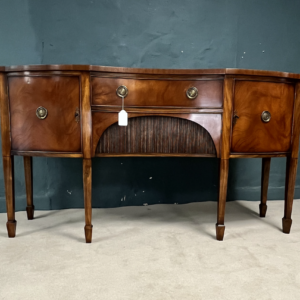 Mahogany curved sideboard