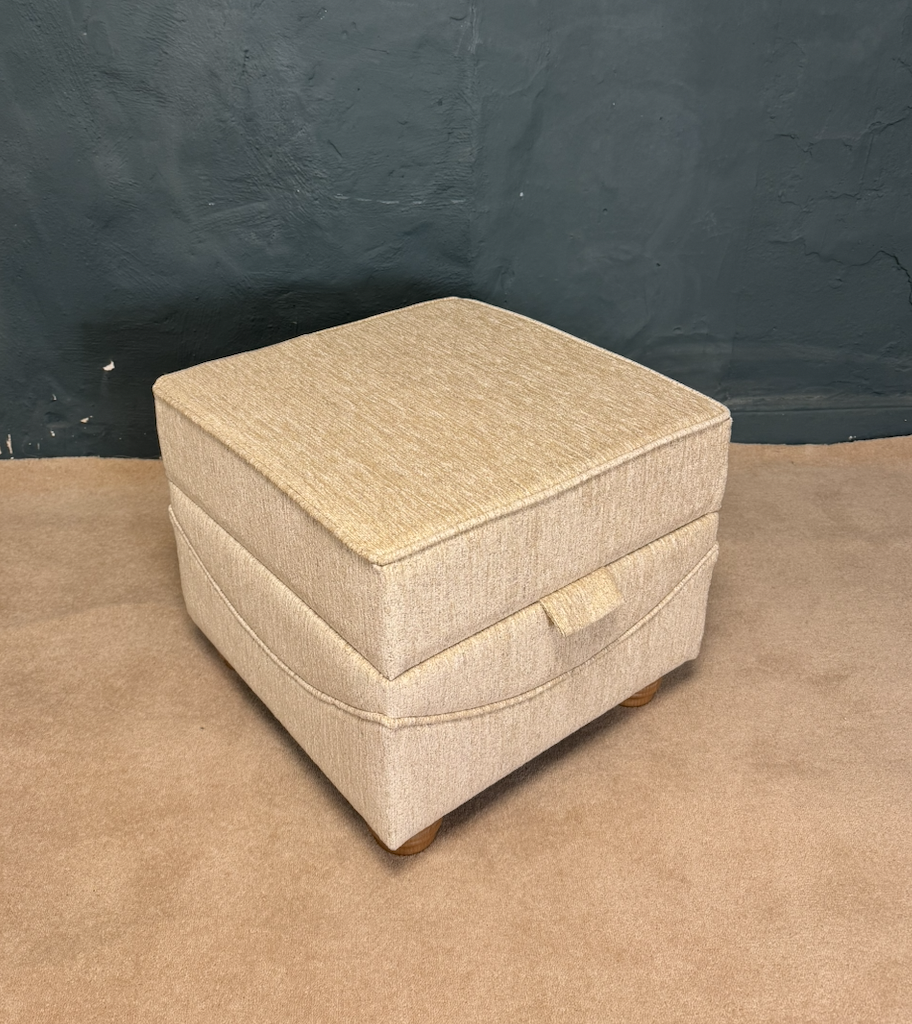 cream storage stool
