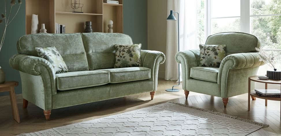 Velvet Sofa and chair