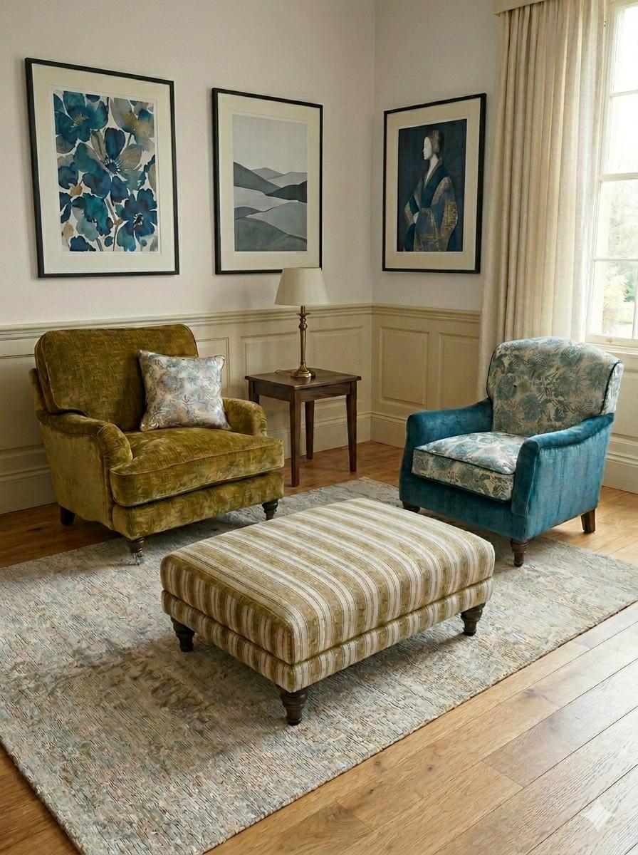 Floral designed chairs