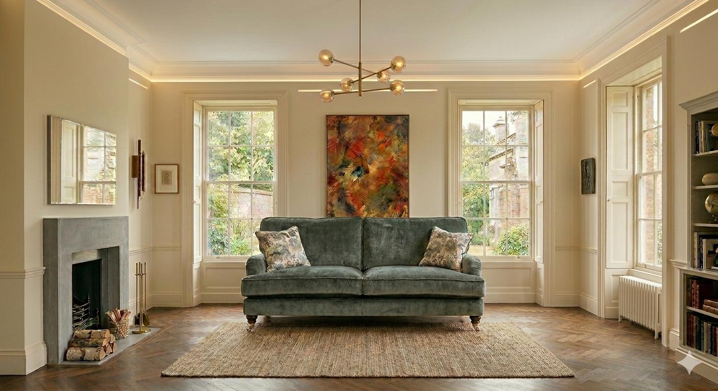 3 seater velvet sofa