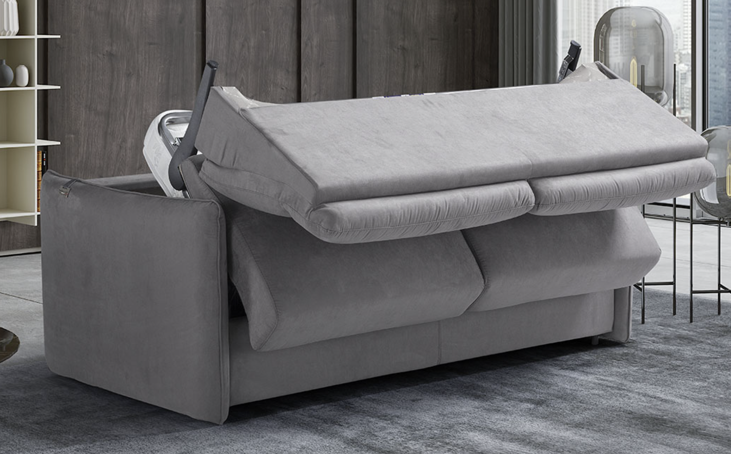 Sofa bed with built in mattress